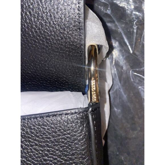 COLE HAAN Leather Crossbody Saddle Bag Flap Magnetic Adjustable Strap - Picture 7 of 10